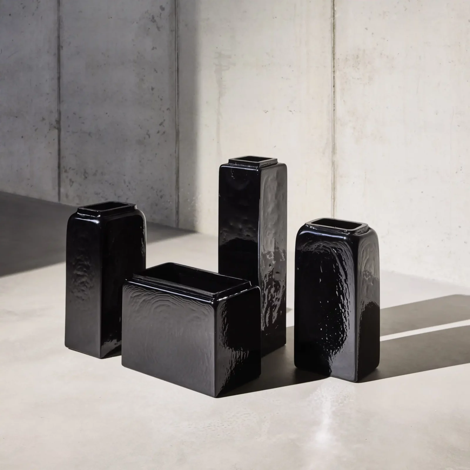 Black in Black Vase