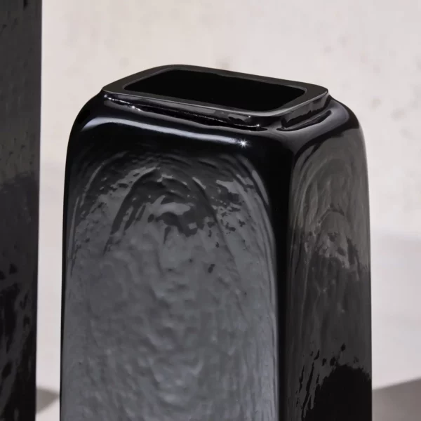 Black in Black Vase