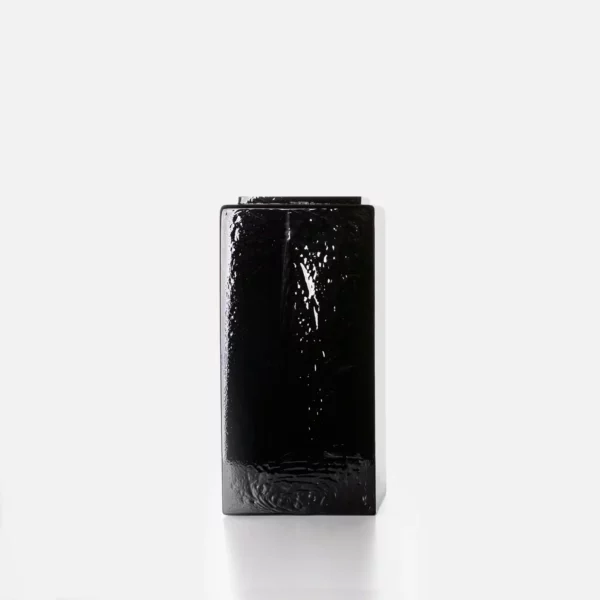 dechem black in black medium vase