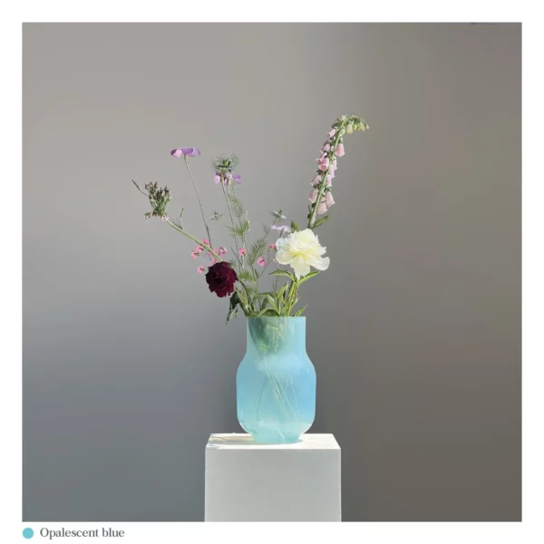 dechem vase 19 big opalescent blue
