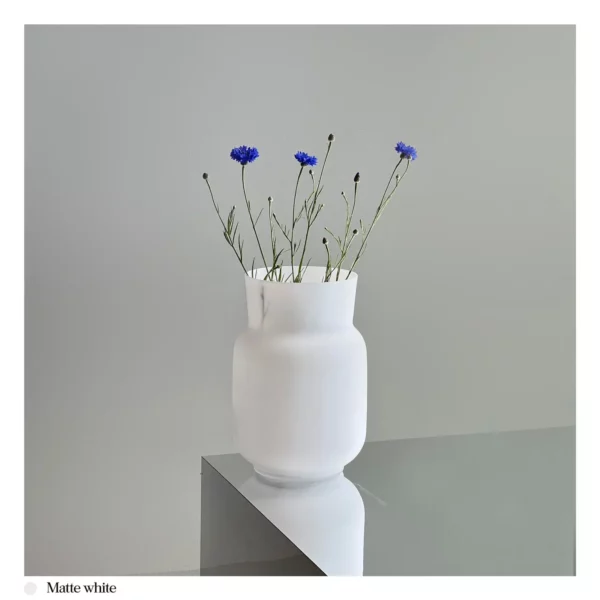 dechem vase 20 big white matte