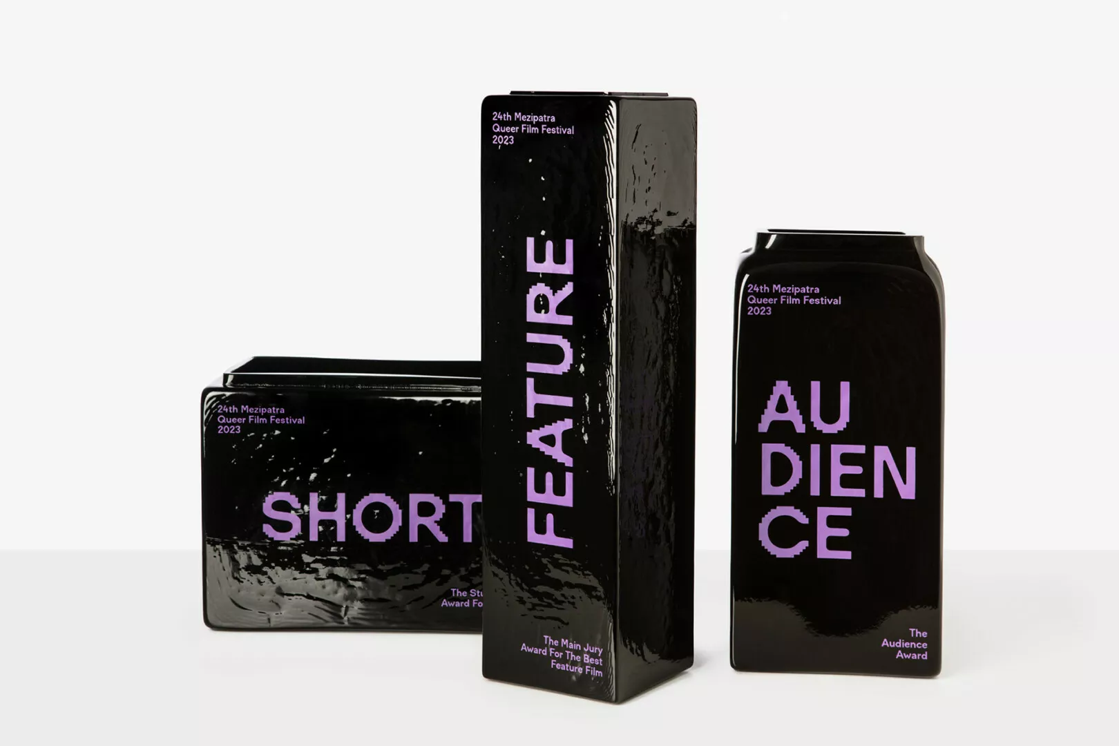2023 Mezipatra Queer Film Festival award packaging.