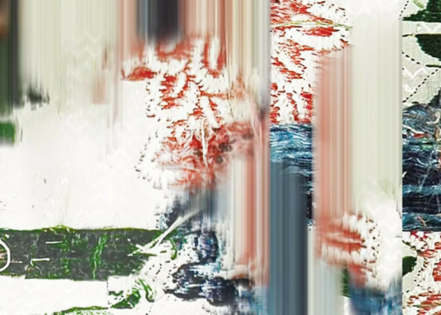 Abstract blurred digital art with vibrant streaks.